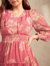 Women's Pink Casual A-Line Dress