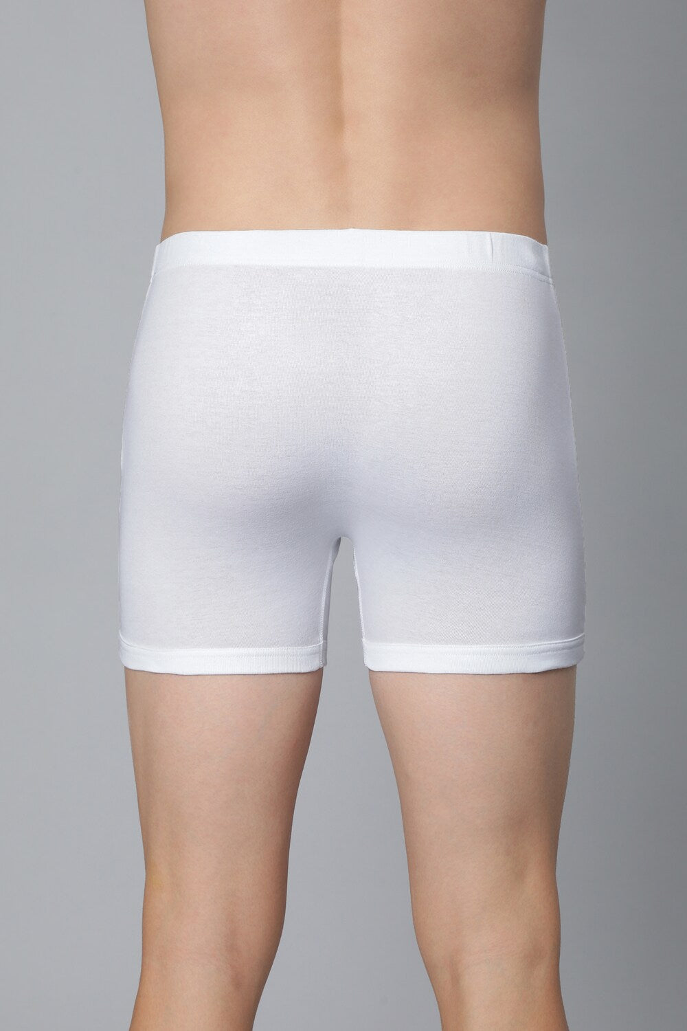 Men's White Solid Regular Fit Boxer Brief - Pack of 1