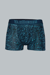 Men's Blue Swift Dry Breathable Allover Print AIR Series Active Trunk - Pack of 1