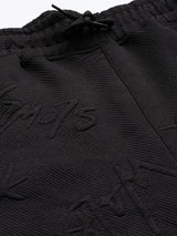 Men's Black Casual Regular Fit Solid Full Sleeves Co-ords Set