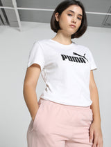Womens White Casual Regular Half Sleeves Tshirt