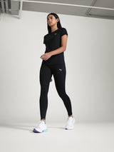 Womens Black Casual Regular Half Sleeves Tshirt