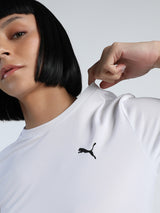 Womens White Casual Regular Half Sleeves Tshirt