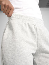 Womens Grey Casual Regular Solid Track Pant