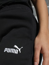 Women Black Casual Regular Solid Track Pant