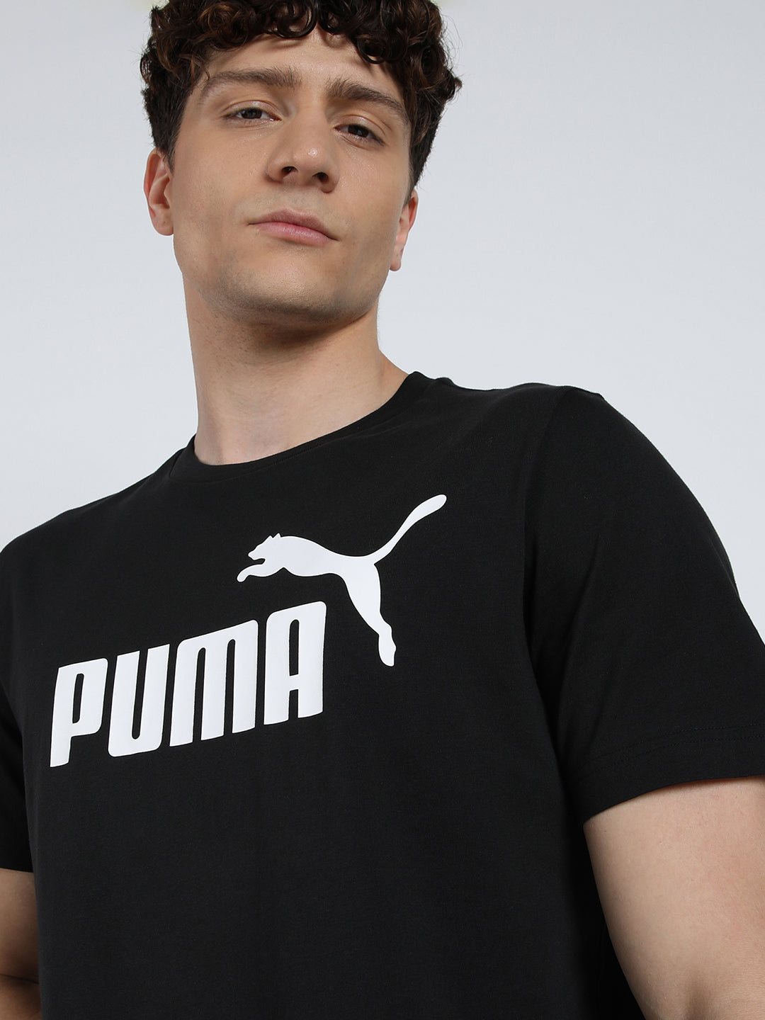 Mens Black Casual Regular Half Sleeves Tshirt