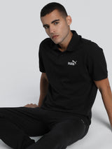 Mens Black Casual Regular Tshirt
