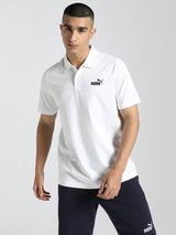 Mens White Casual Regular Tshirt
