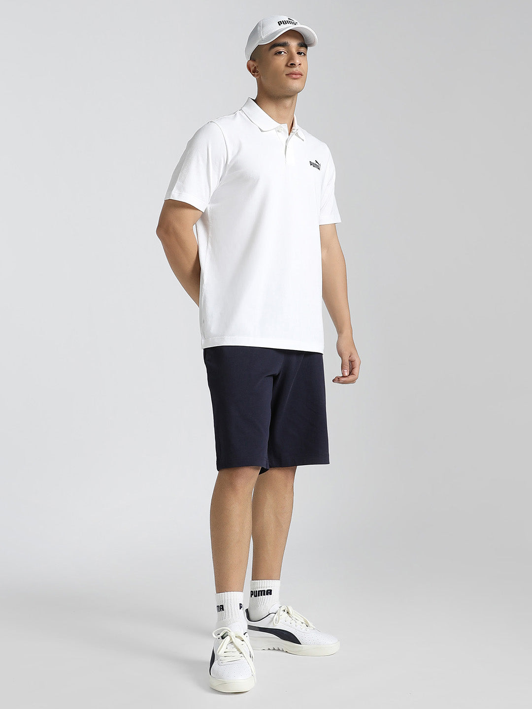 Mens White Casual Regular Tshirt
