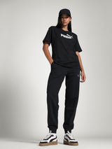 Womens Black Casual Regular Fit Half Sleeves Tshirt