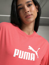 Womens Red Casual Regular Fit Half Sleeves Tshirt