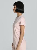 Womens Pink Casual Regular Tshirt