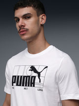 Mens White Casual Regular Half Sleeves Tshirt