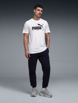 Mens White Casual Regular Half Sleeves Tshirt