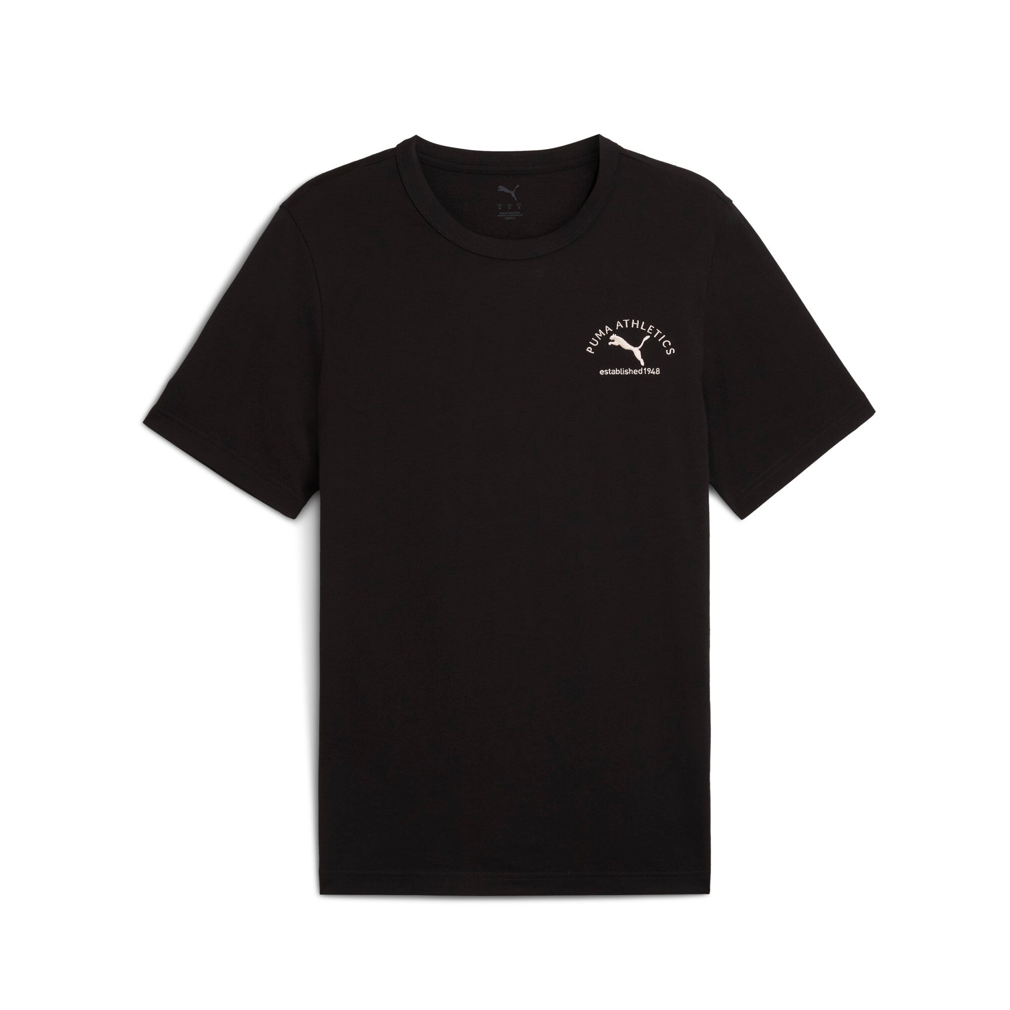 Mens Black Casual Regular Half Sleeves Tshirt
