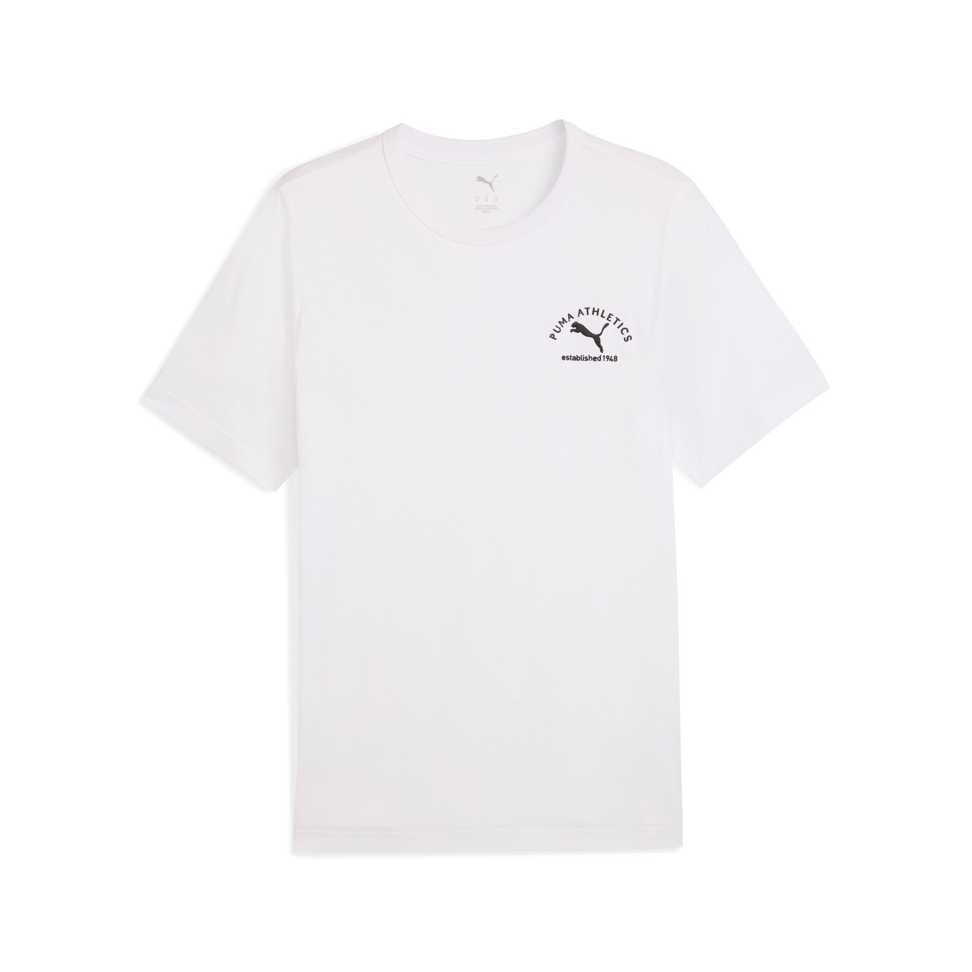 Mens White Casual Regular Half Sleeves Tshirt