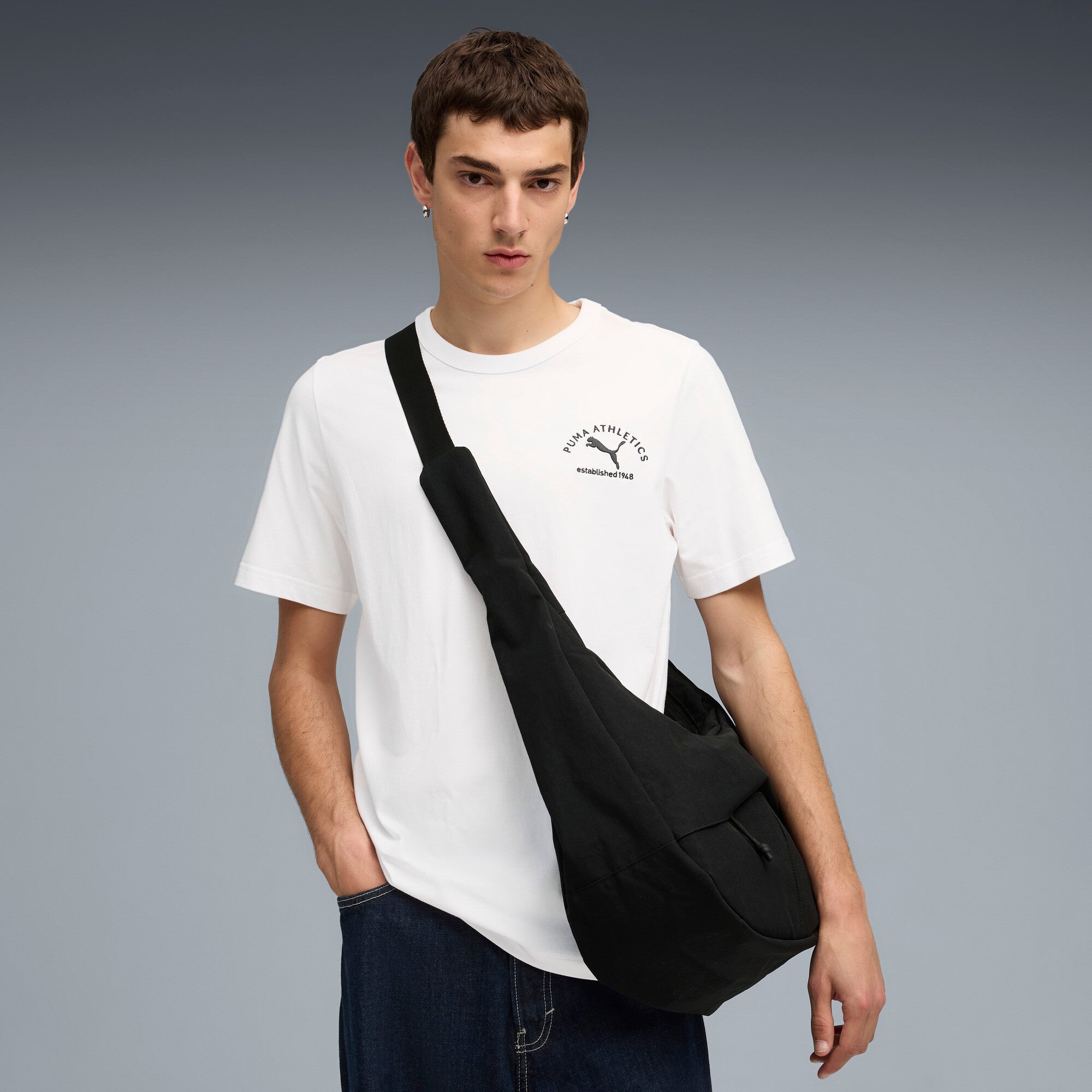 Mens White Casual Regular Half Sleeves Tshirt