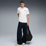 Mens White Casual Regular Half Sleeves Tshirt