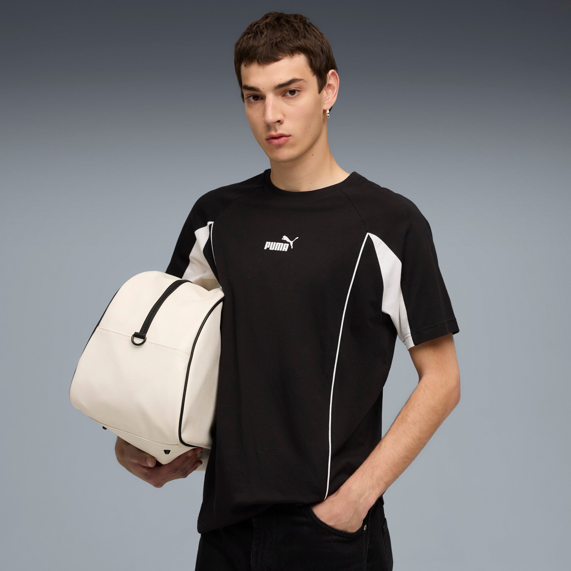 Mens Black Casual Regular Half Sleeves Tshirt