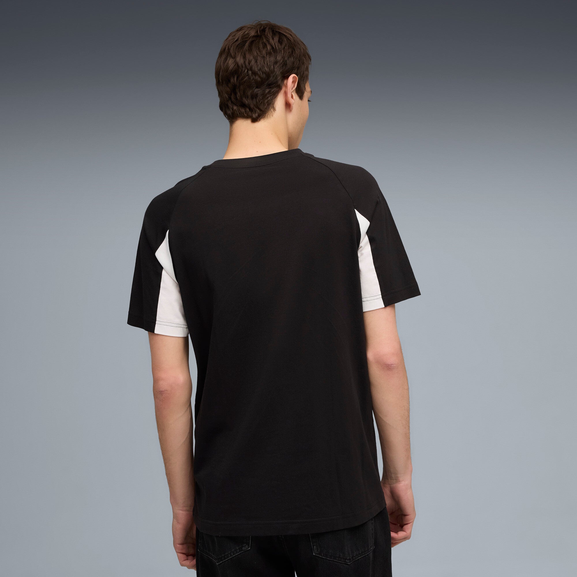 Mens Black Casual Regular Half Sleeves Tshirt