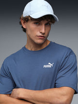 Mens Blue Casual Regular Fit Half Sleeves Tshirt
