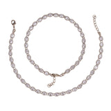 Women's Traditional Oval Shape Gold Plated Anklet(Payal) - Set of 2