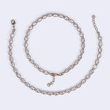 Women's Traditional Oval Shape Gold Plated Anklet(Payal) - Set of 2