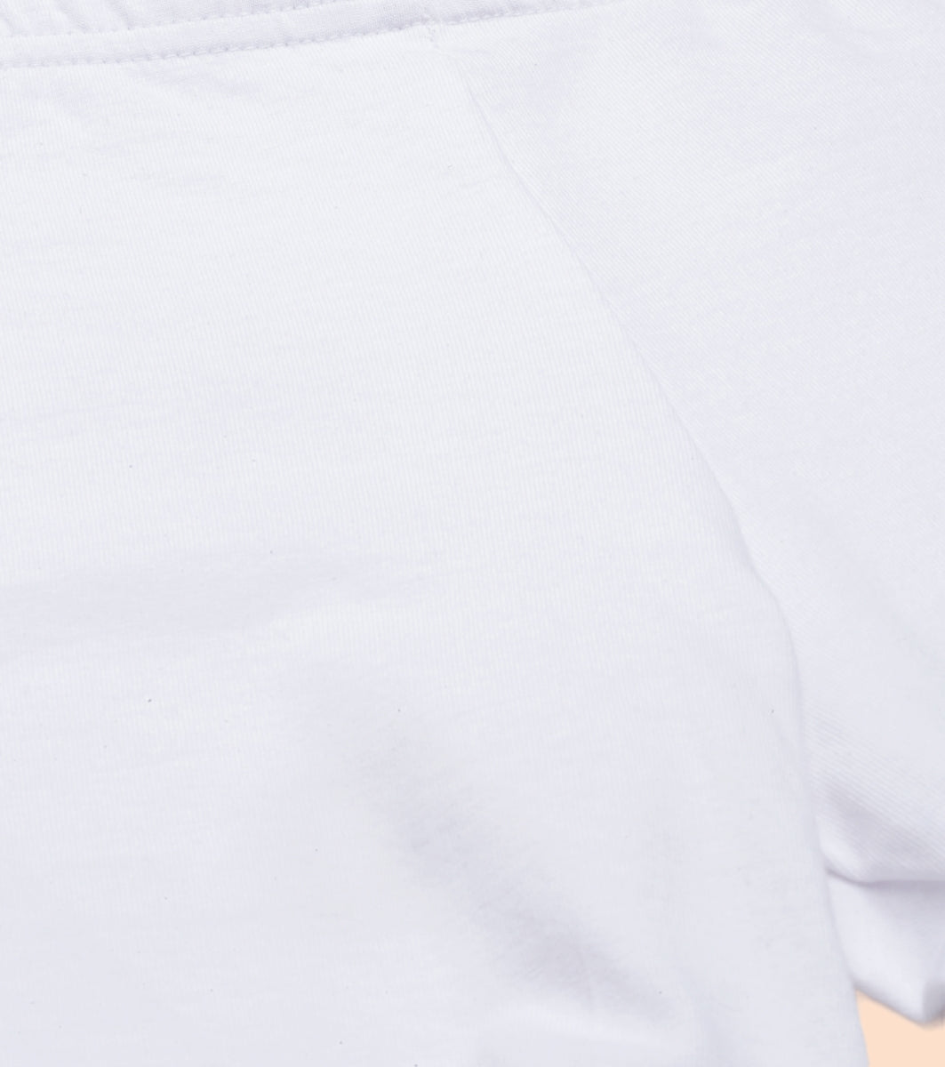 Women's White Training Slim Fit Solid Shorts