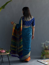 Women's Multicolor Cotton Saree