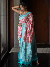 Women's Multicolor Silk Georgette Saree with Blouse Piece