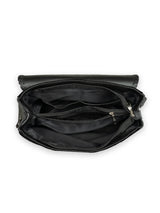 Women's Black Vegan Leather Finish Sling Bag - 11L
