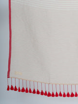 Women's Off White Casual Cotton Blend Saree