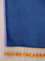 Women's Yellow Cotton Blend Saree