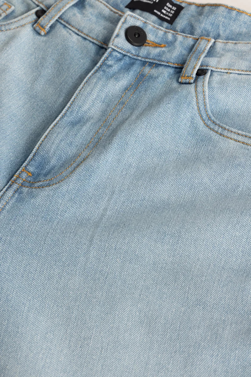 Men's Blue Casual Regular Fit Solid Jeans