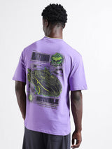 Men's Boxy Batman Printed Round Neck Tshirt