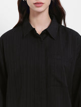 Women's Casual Regular Fit Solid Full Sleeves Shirt