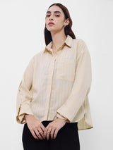 Women's Casual Regular Fit Solid Full Sleeves Shirt