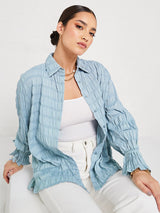 Women's Casual Regular Fit Solid Full Sleeves Shirt