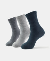Men's Multicolour Cotton Blend Socks - Pack of 3