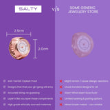 Women's Girl Boss Salty Watch Ring - Rose Gold