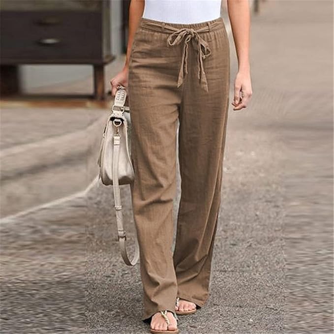 Women's Brown Casual Regular Fit Solid Trouser