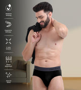 Men's Multicolor Briefs - Pack of 2