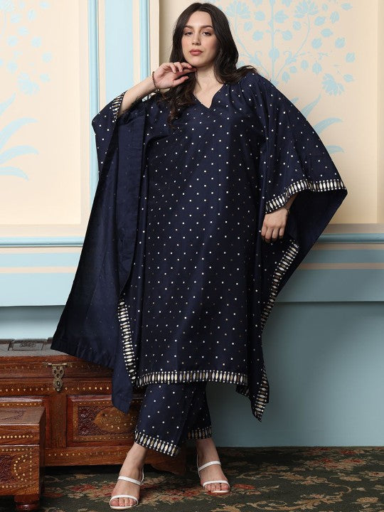 Women's Blue Kaftan with Bottom