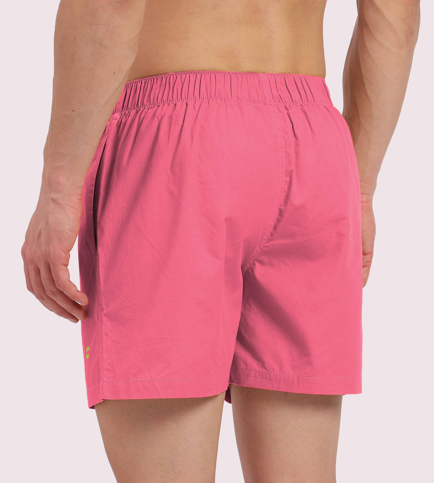 Men's Pink Solid Boxers