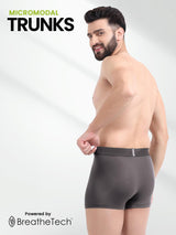 Men's Multicolor Solid Trunks - Pack of 2