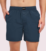 Men's Blue Solid Boxers