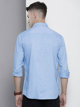 Men's Regular Fit Solid Full Sleeves Cutaway Collar Formal Shirt