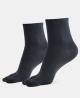 Women's Black Cotton Stretch Socks