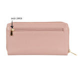 Women's Pink Large Ziparound Wallet