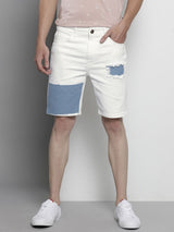 Men's Slim Fit Solid Mid Rise Shorts